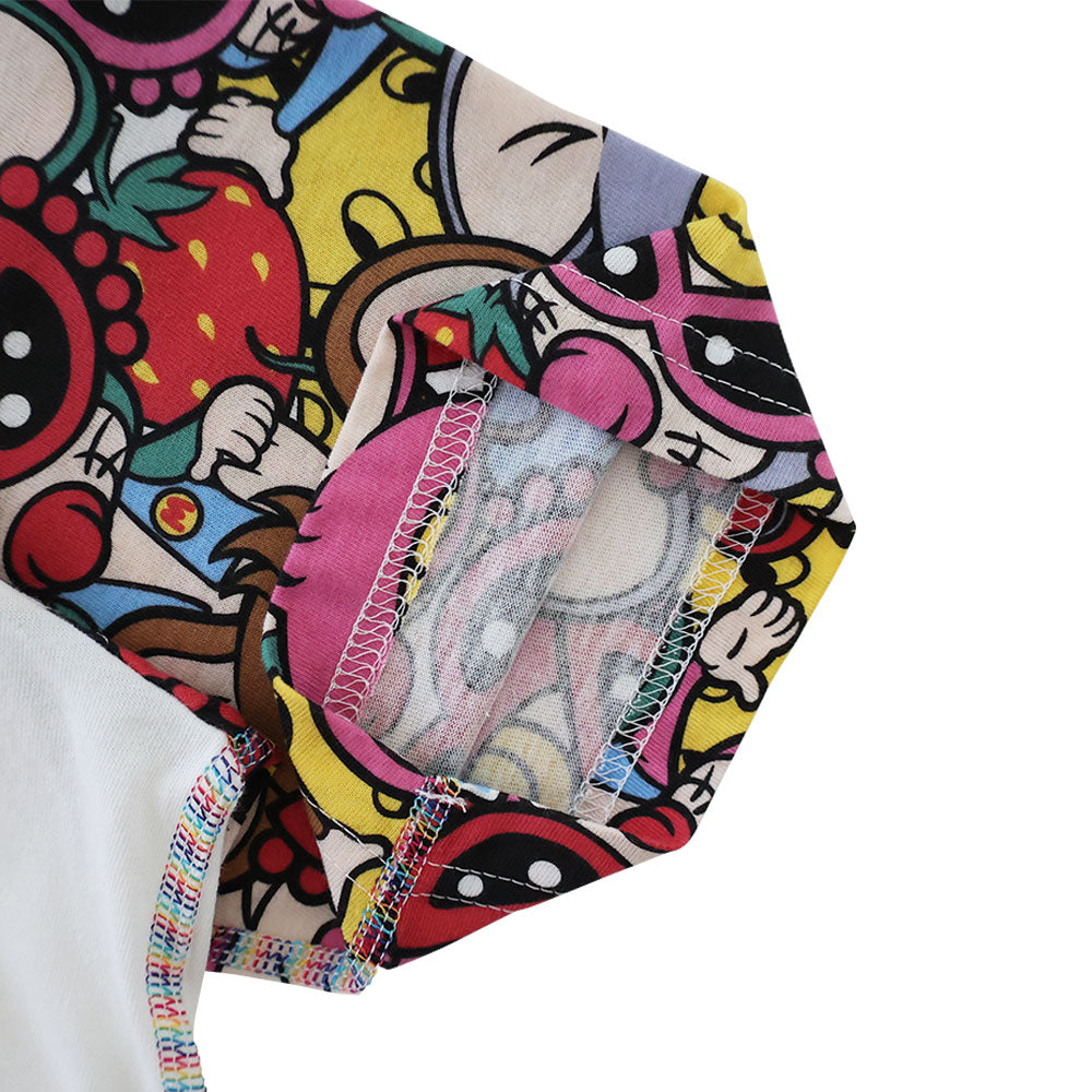 MOUSY MINI総柄 ラグラン半袖Tシャツ