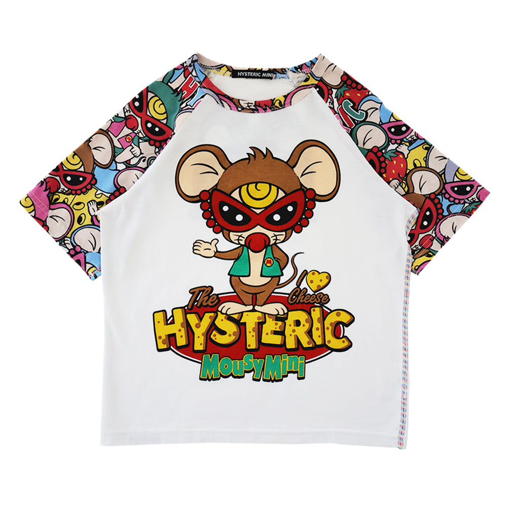 MOUSY MINI総柄 ラグラン半袖Tシャツ