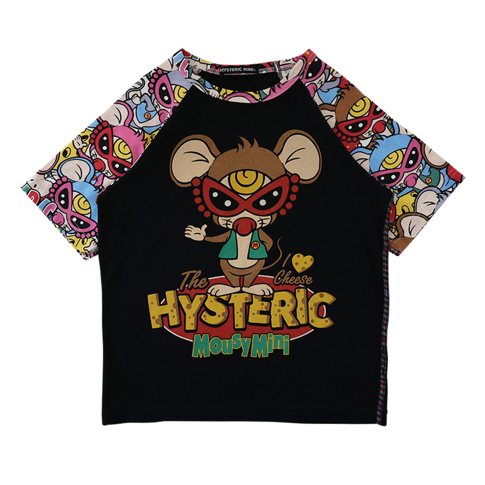 MOUSY MINI総柄 ラグラン半袖Tシャツ