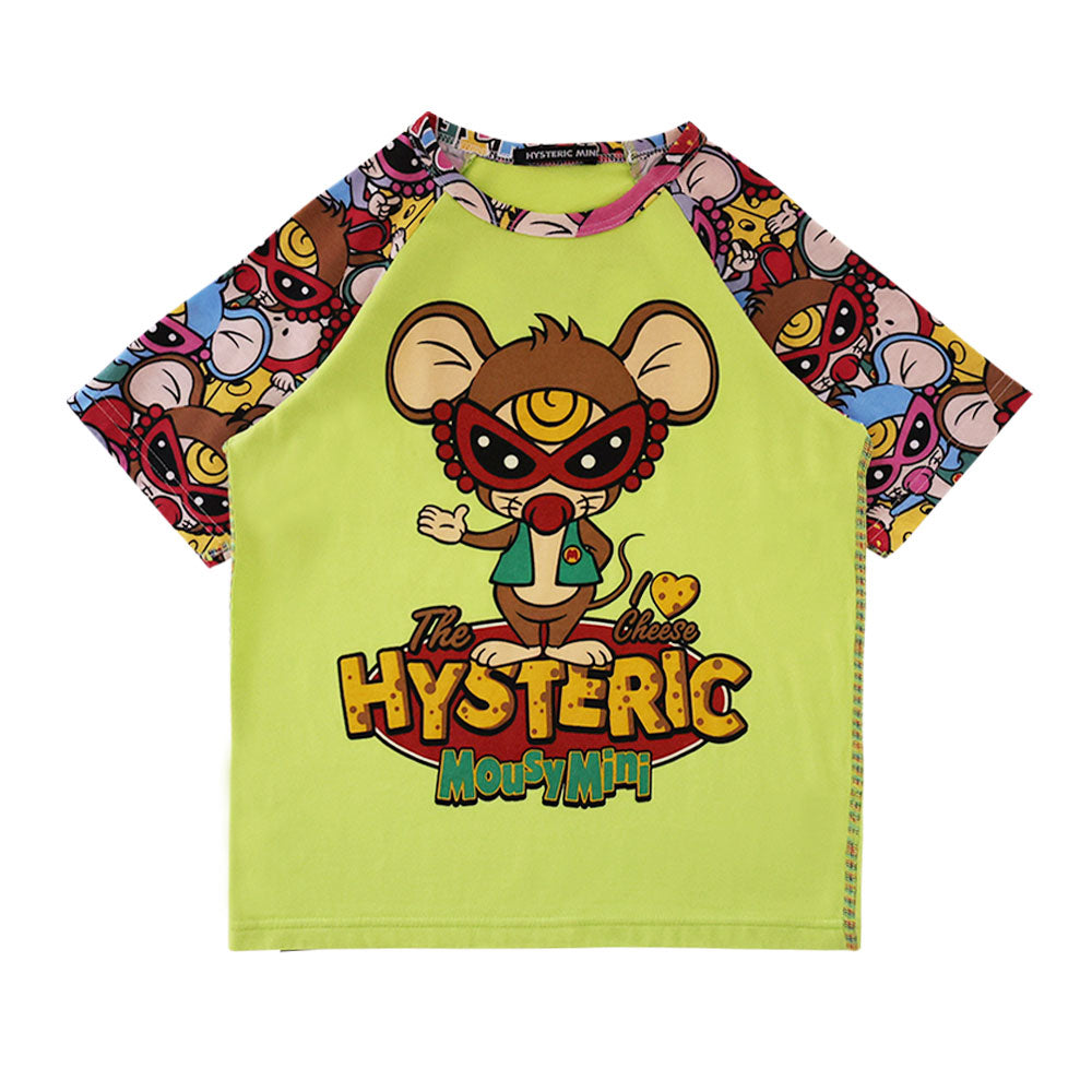 MOUSY MINI総柄 ラグラン半袖Tシャツ