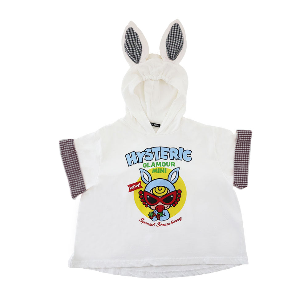 BUNNY MINI HOODIE耳付き 半袖Tシャツ