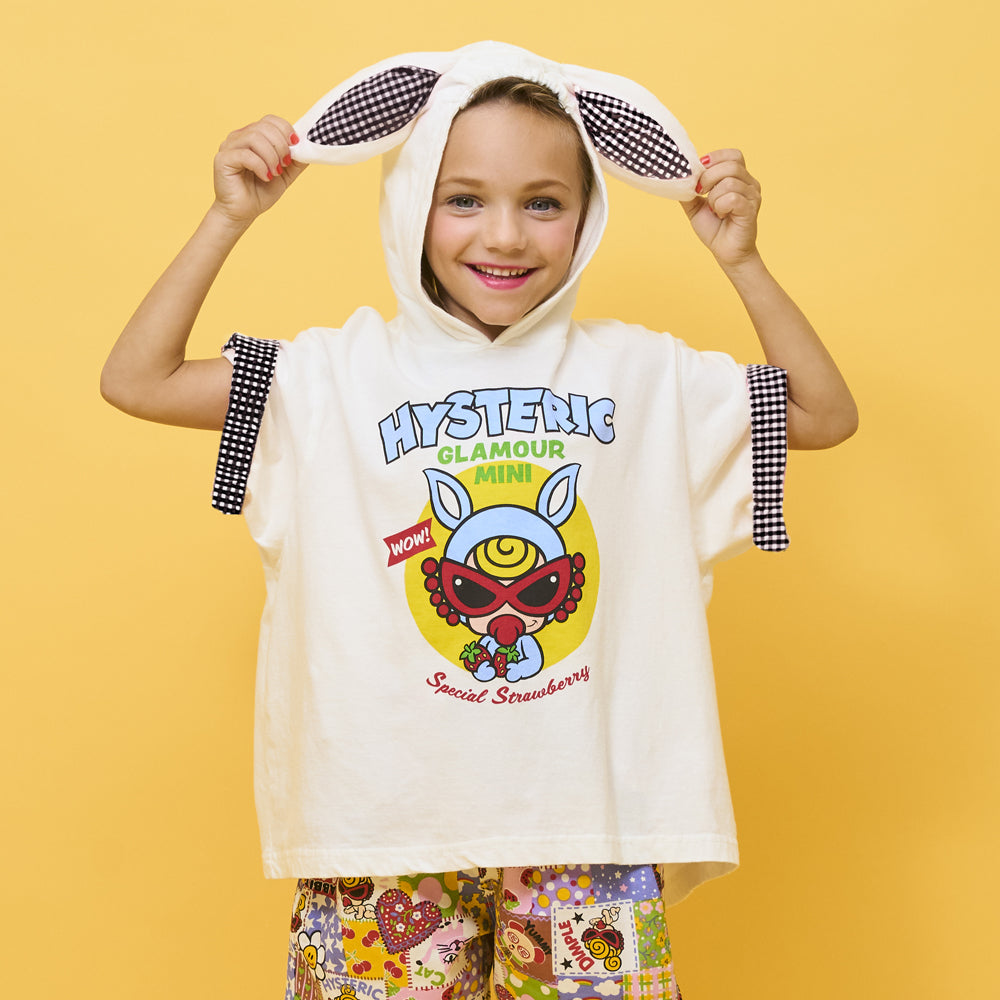 BUNNY MINI HOODIE耳付き 半袖Tシャツ – Hystericmini OnlineStore