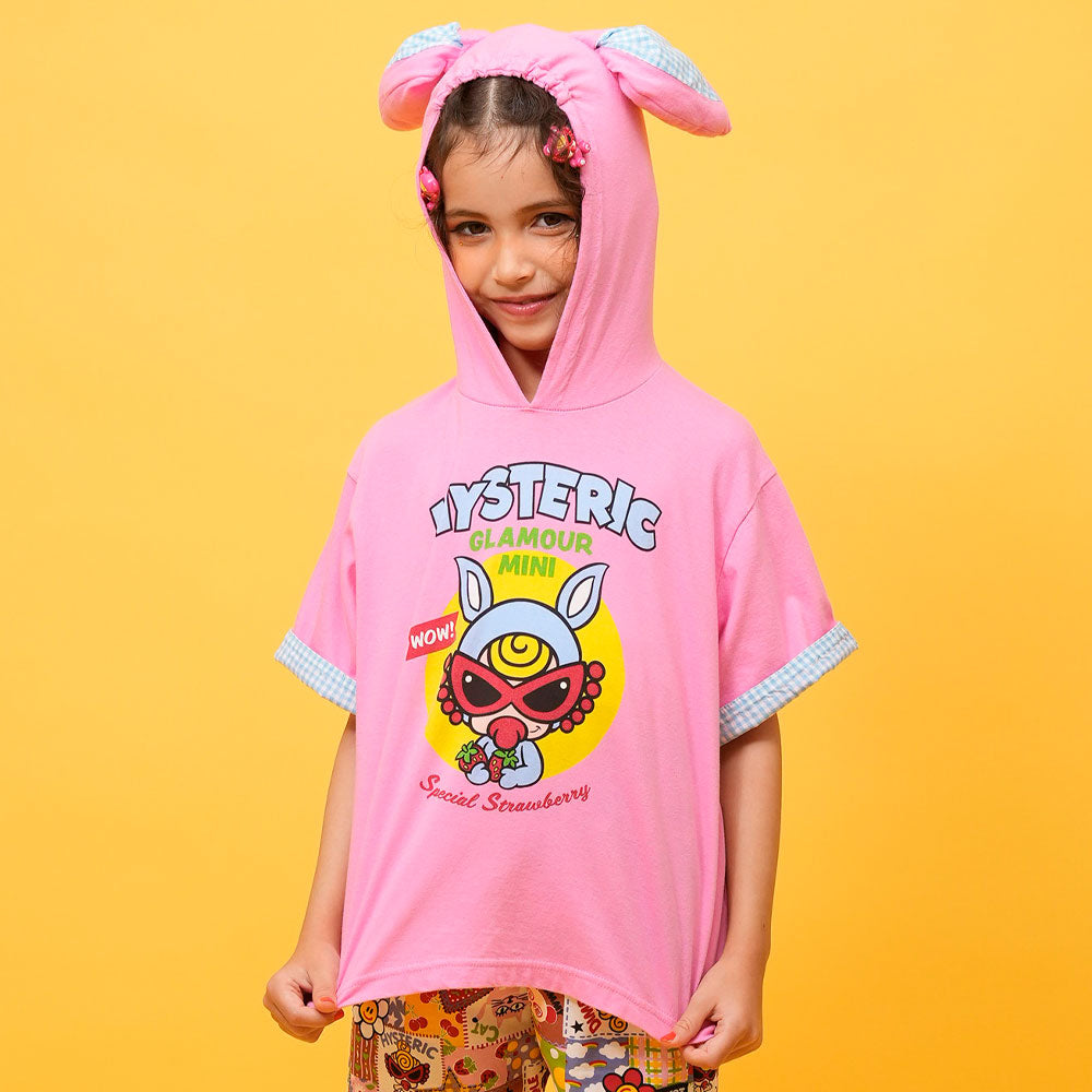 BUNNY MINI HOODIE耳付き 半袖Tシャツ