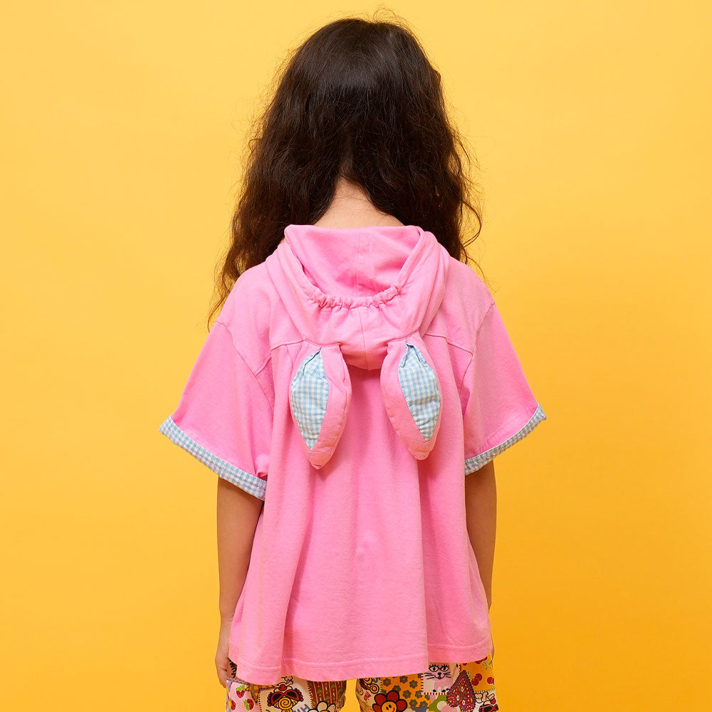 BUNNY MINI HOODIE耳付き 半袖Tシャツ
