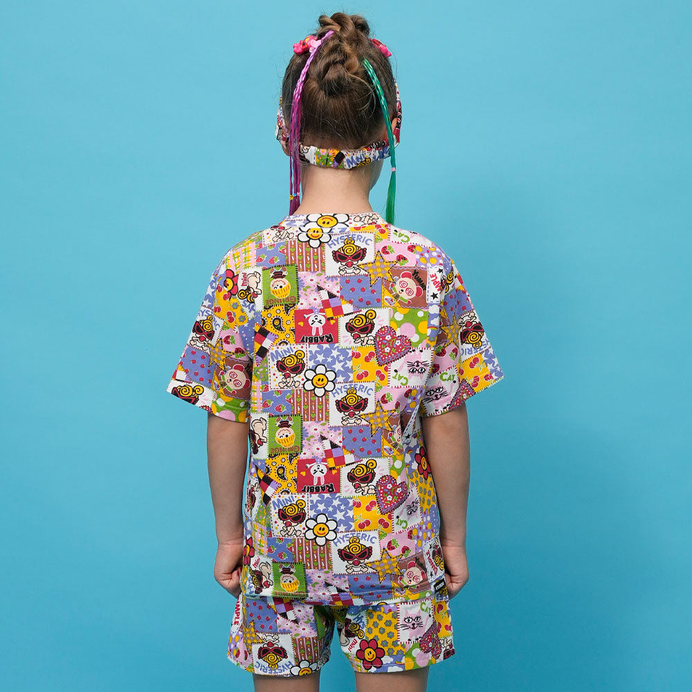 SCRAP PATCHWORK総柄 半袖Tシャツ