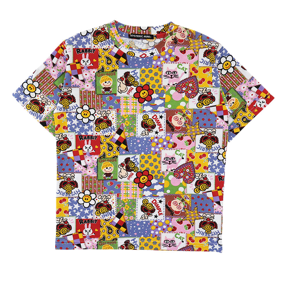 SCRAP PATCHWORK総柄 半袖Tシャツ