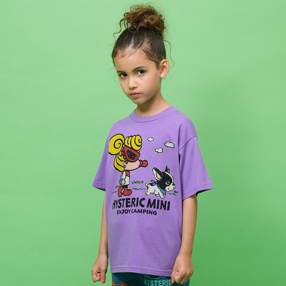 CAMP WITH MINI＆J 半袖Tシャツ