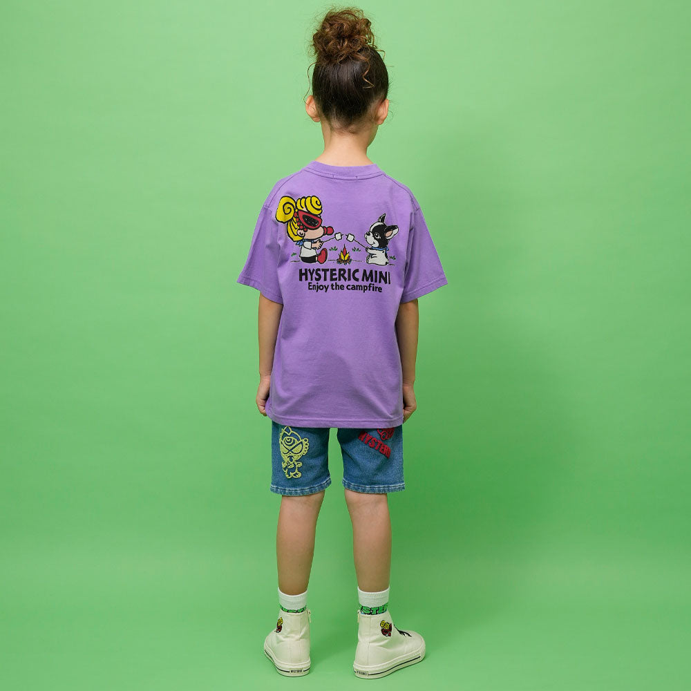 CAMP WITH MINI＆J 半袖Tシャツ