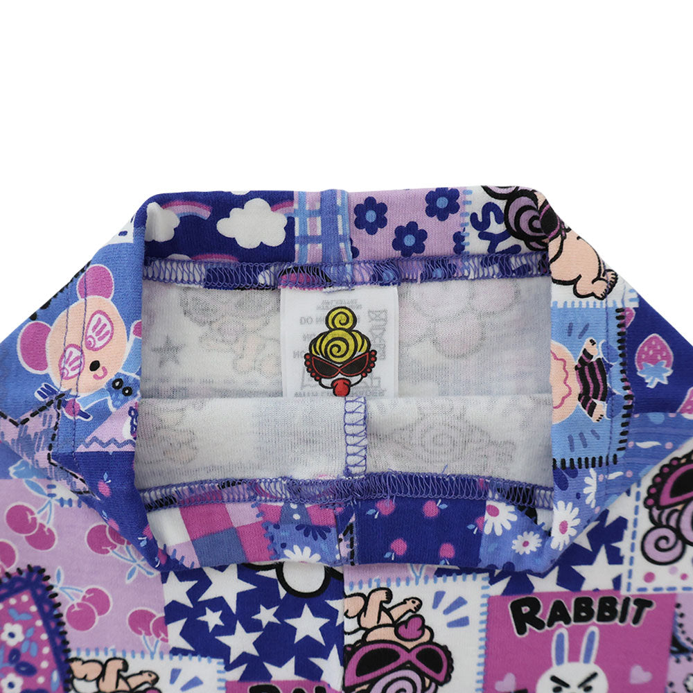 SCRAP PATCHWORK総柄 10分丈レギンス