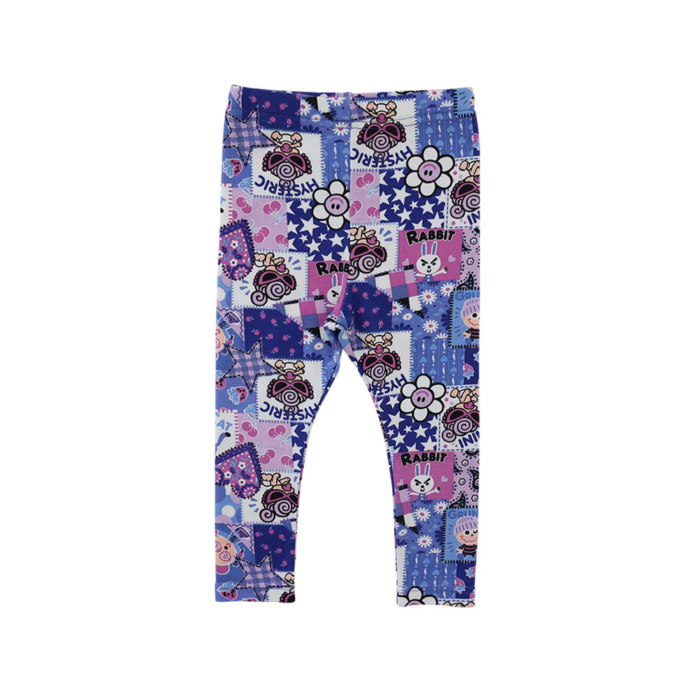 SCRAP PATCHWORK総柄 10分丈レギンス