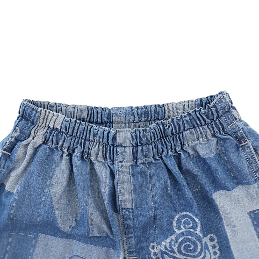 PATCHWORK DENIM JQ ハーフパンツ