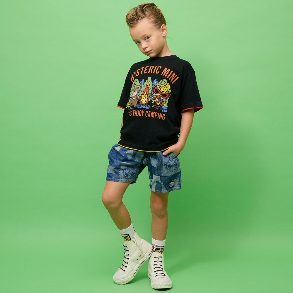PATCHWORK DENIM JQ ハーフパンツ