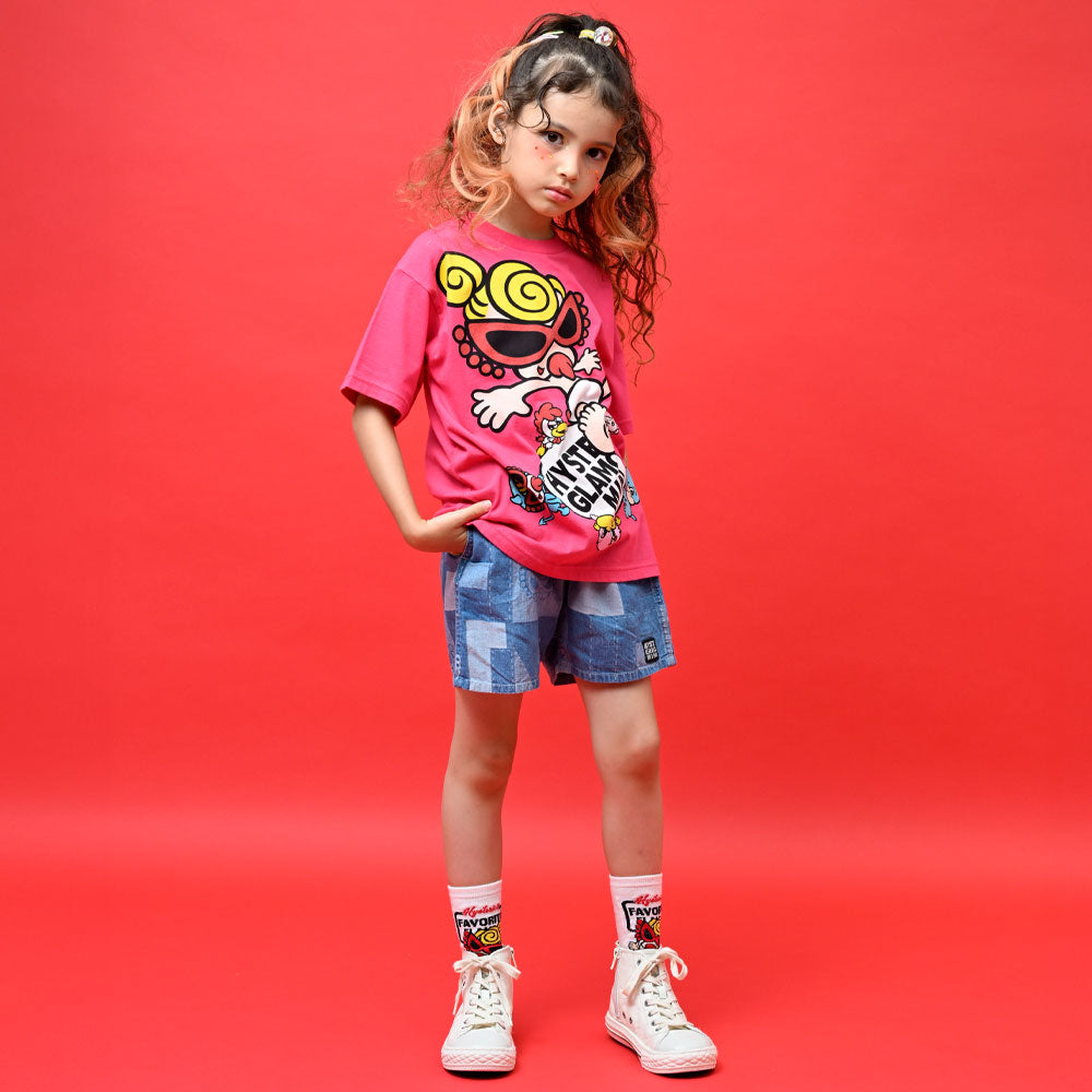 PATCHWORK DENIM JQ ハーフパンツ