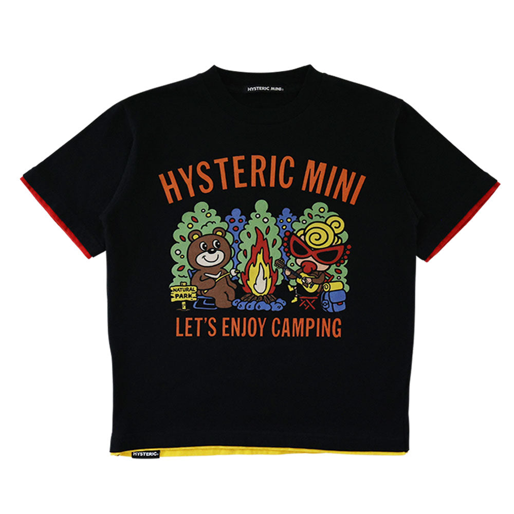CAMP WITH BEAR&MINI 重ね着風 半袖Tシャツ – Hystericmini OnlineStore