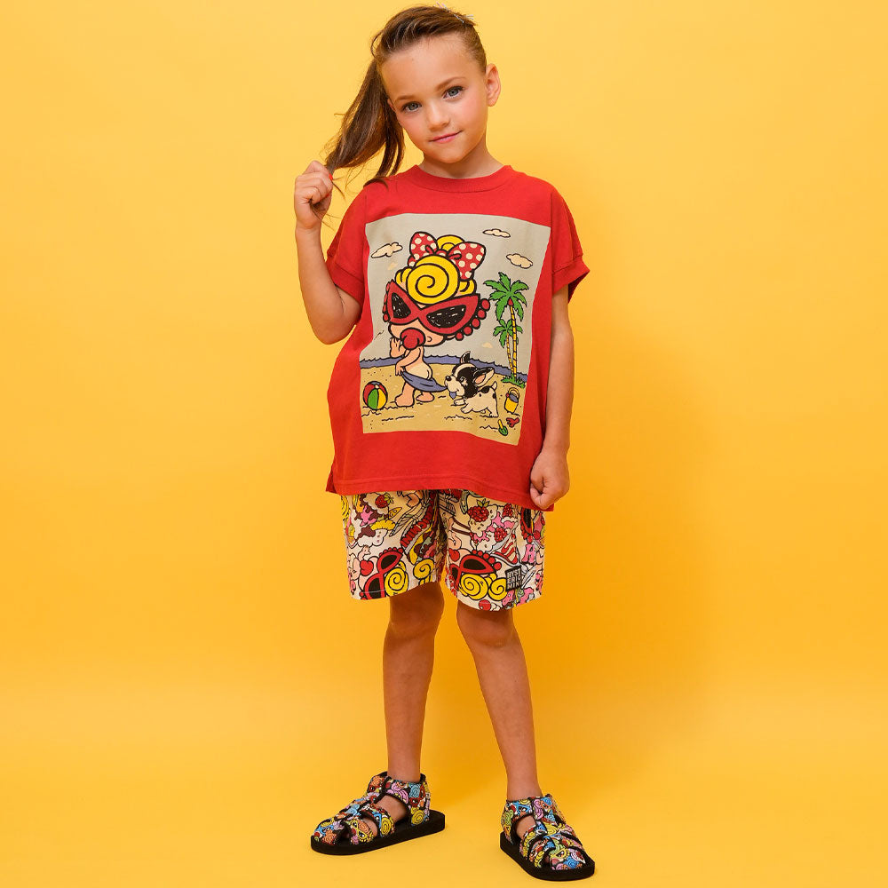 SUMMER TIME WITH J フレンチスリーブ Tシャツ