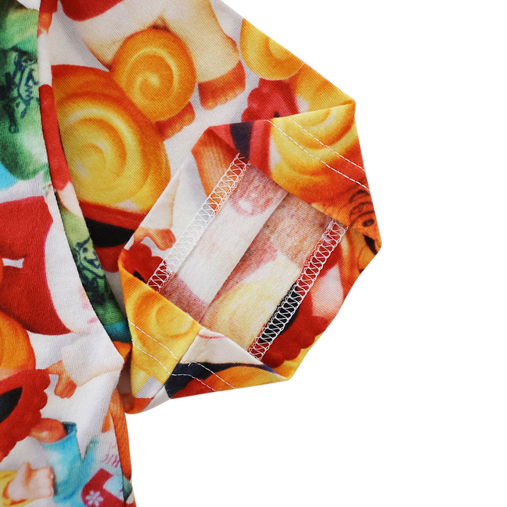 MINI DOLL総柄 Viscotex 半袖Tシャツ
