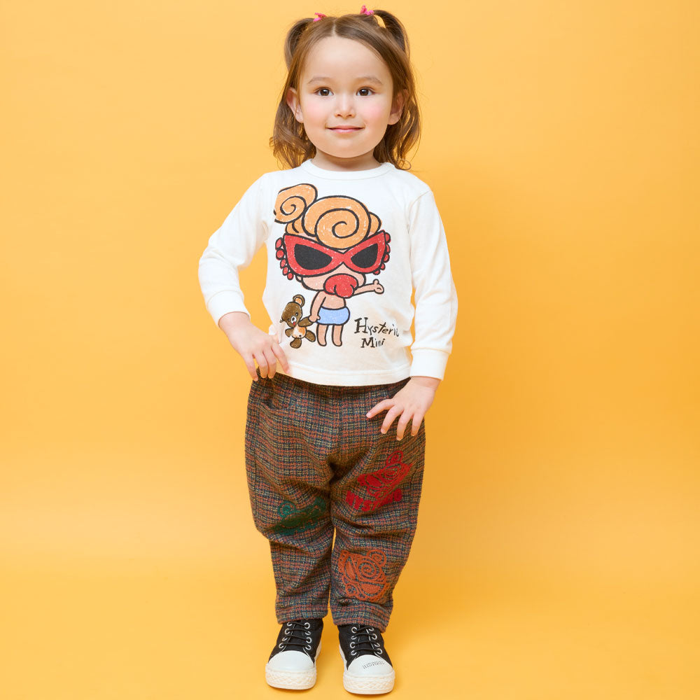 SELFISH BABY WITH BABY BEARループラス 長袖Tシャツ