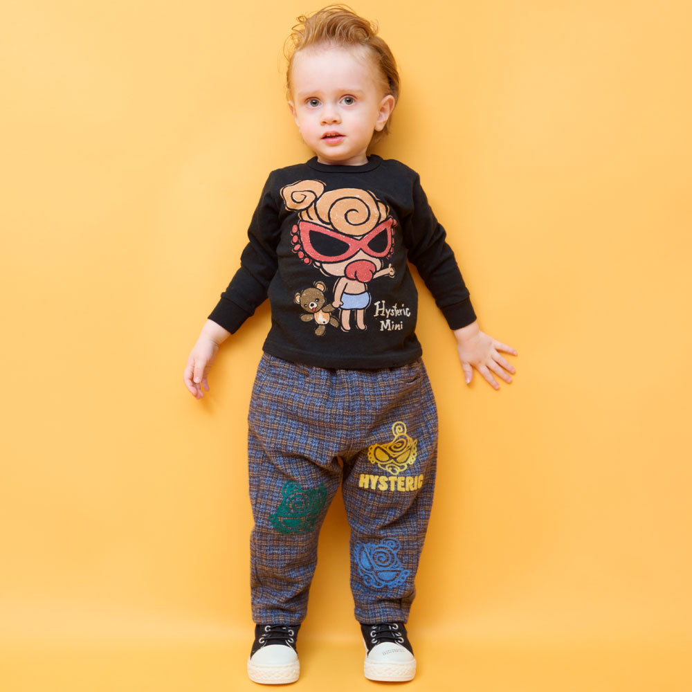 SELFISH BABY WITH BABY BEARループラス 長袖Tシャツ