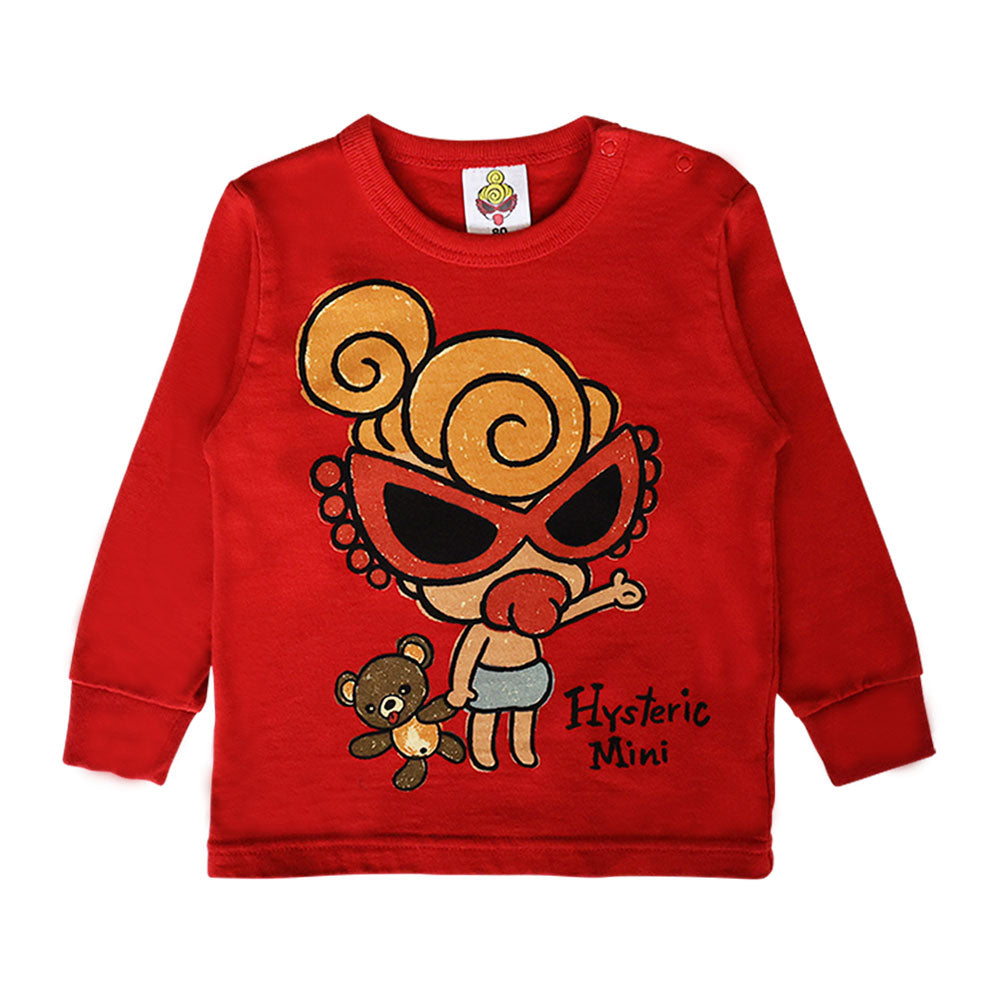 SELFISH BABY WITH BABY BEARループラス 長袖Tシャツ