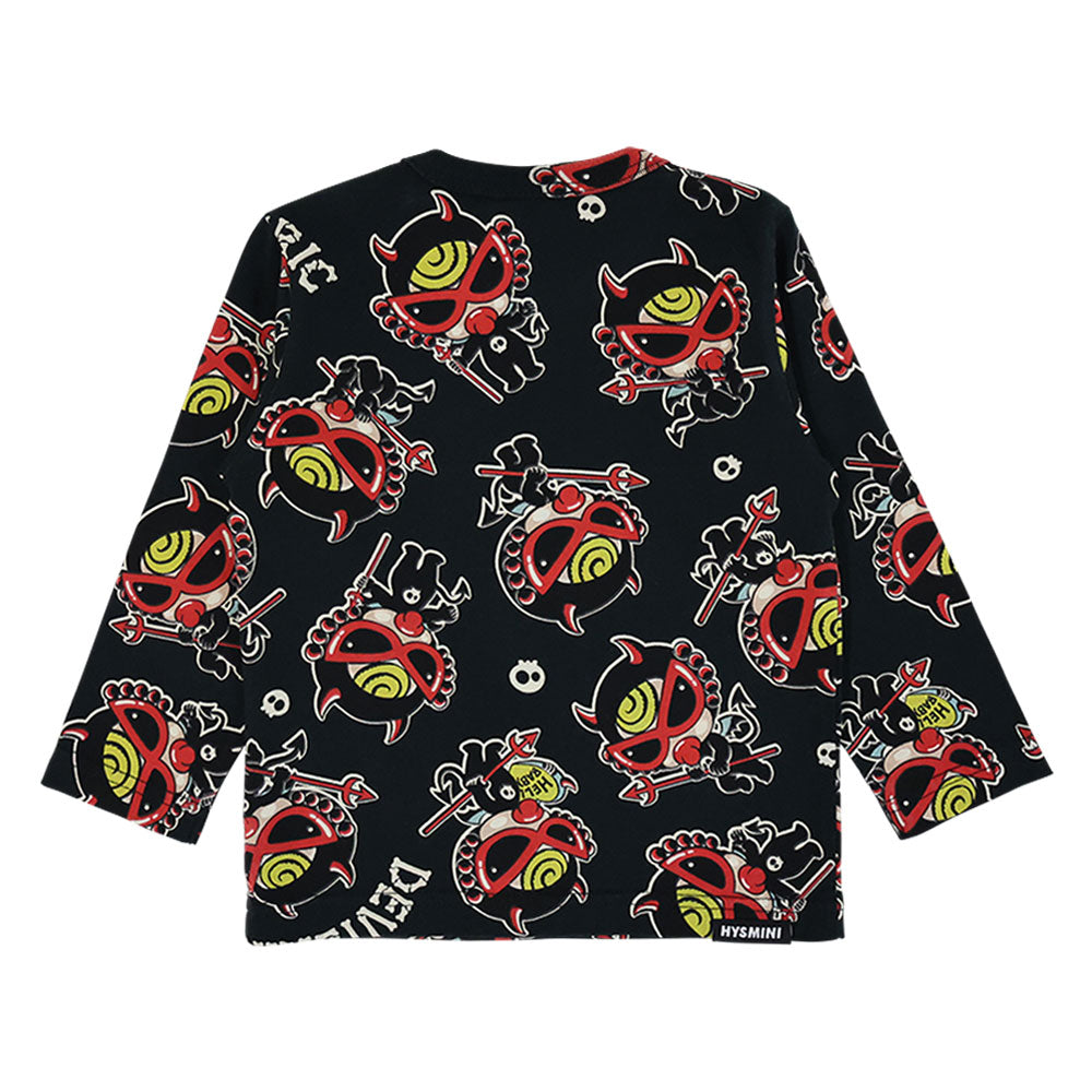 DEVILKIN総柄 長袖Tシャツ