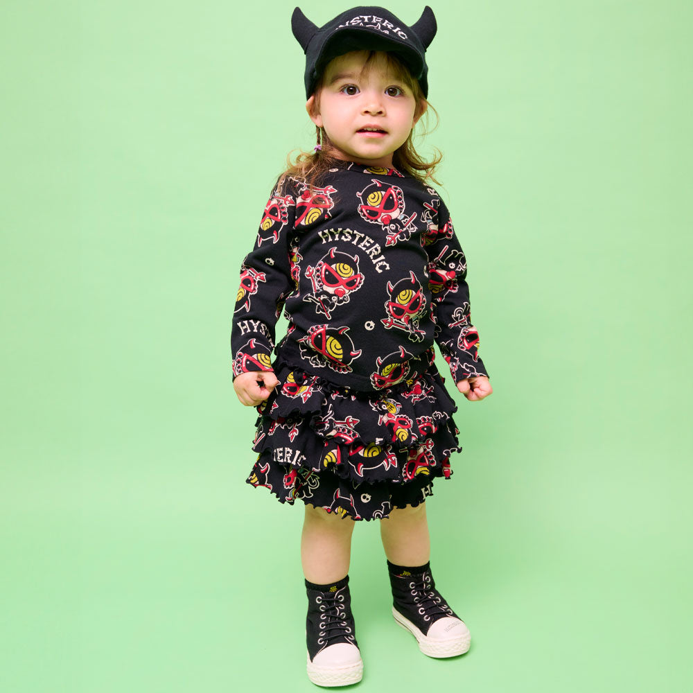 DEVILKIN総柄 長袖Tシャツ