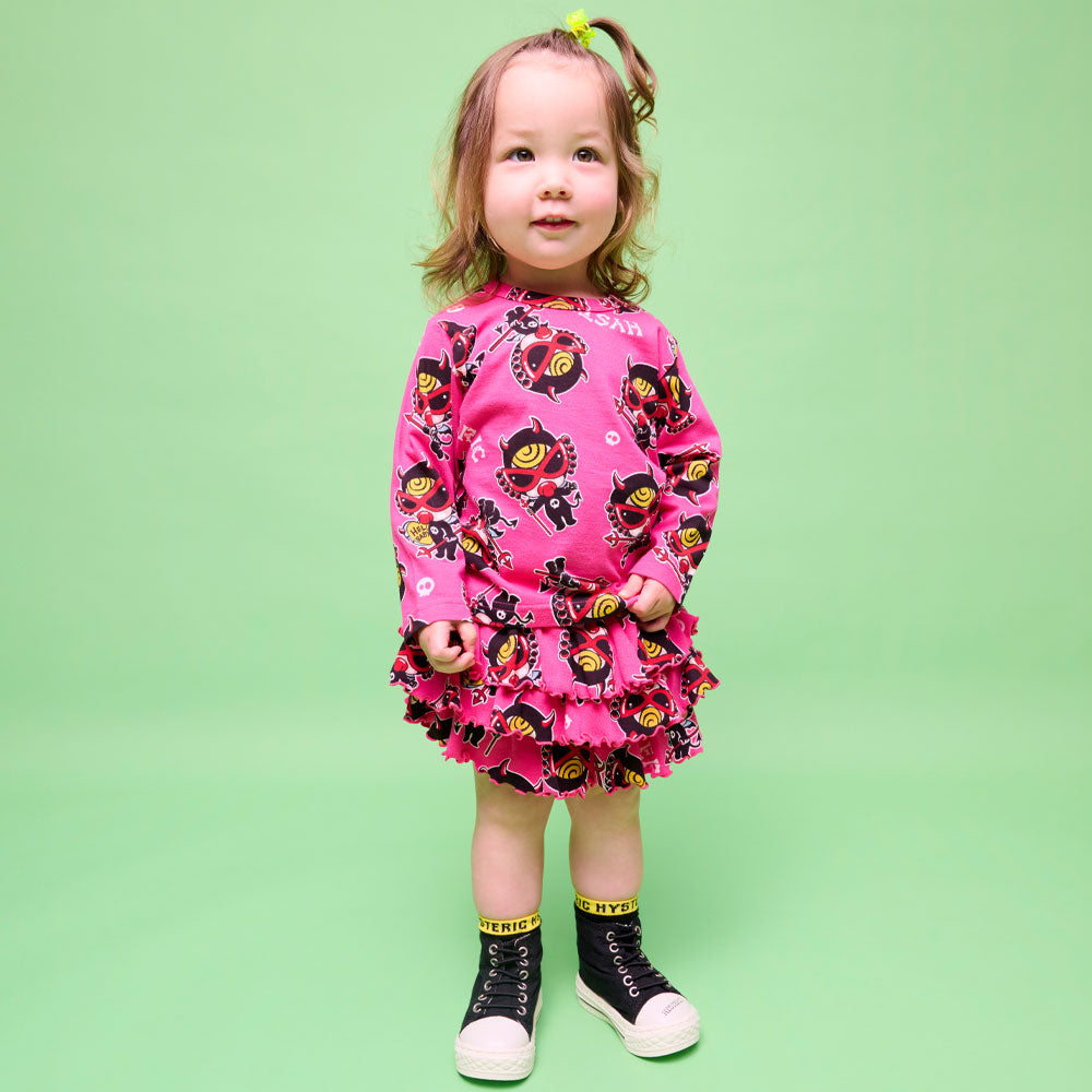 DEVILKIN総柄 長袖Tシャツ