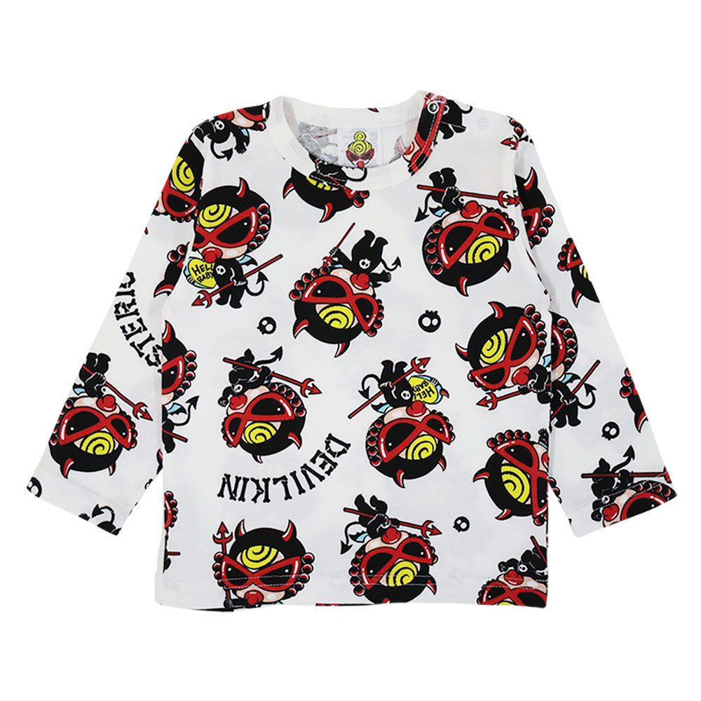 DEVILKIN総柄 長袖Tシャツ