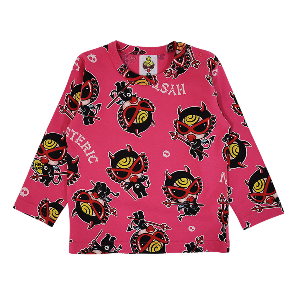 DEVILKIN総柄 長袖Tシャツ