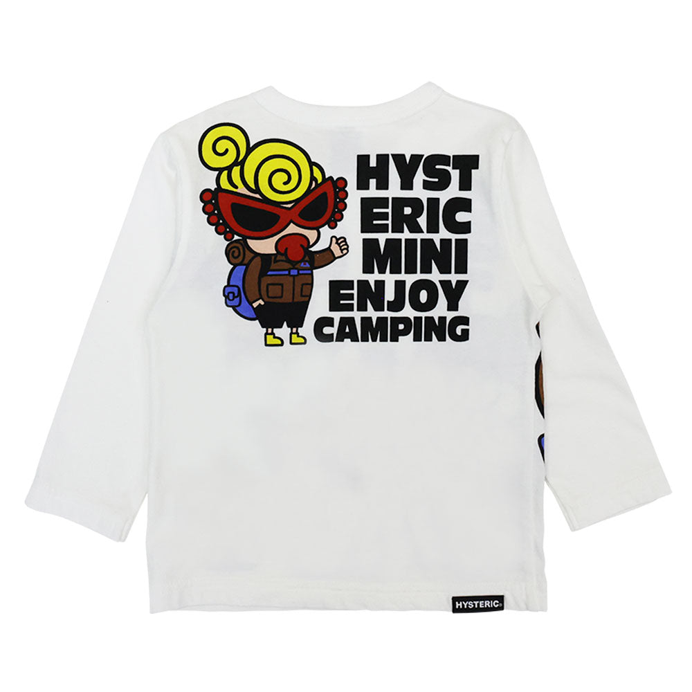 CAMP FIRE WITH MINI AND BEAR 長袖Tシャツ