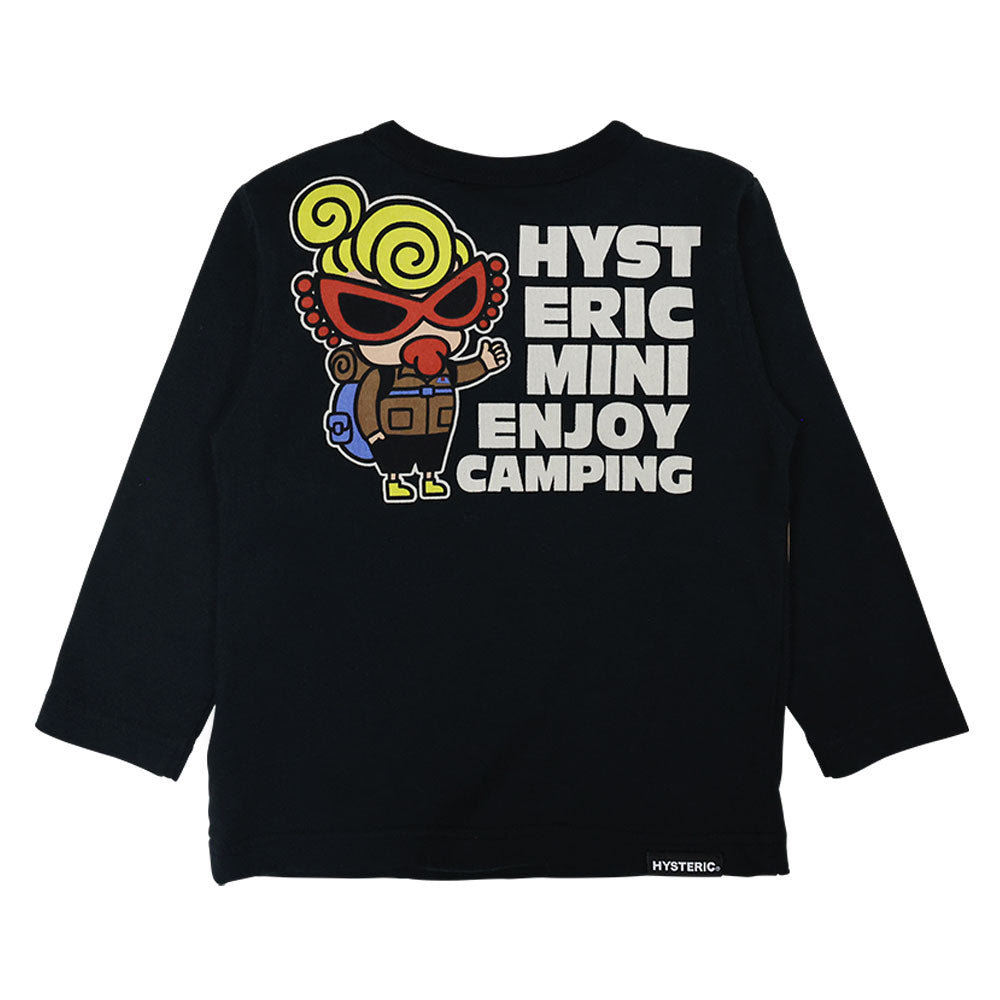 CAMP FIRE WITH MINI AND BEAR 長袖Tシャツ