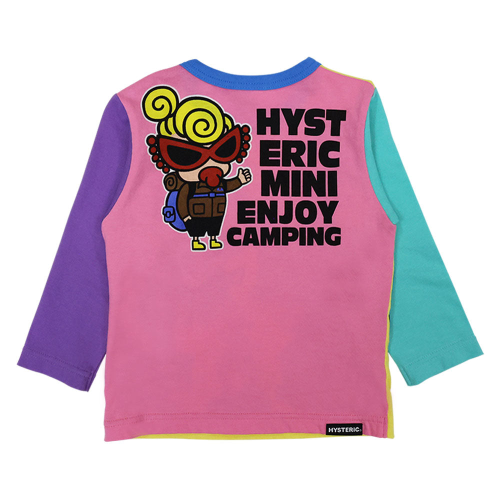 CAMP FIRE WITH MINI AND BEAR 長袖Tシャツ