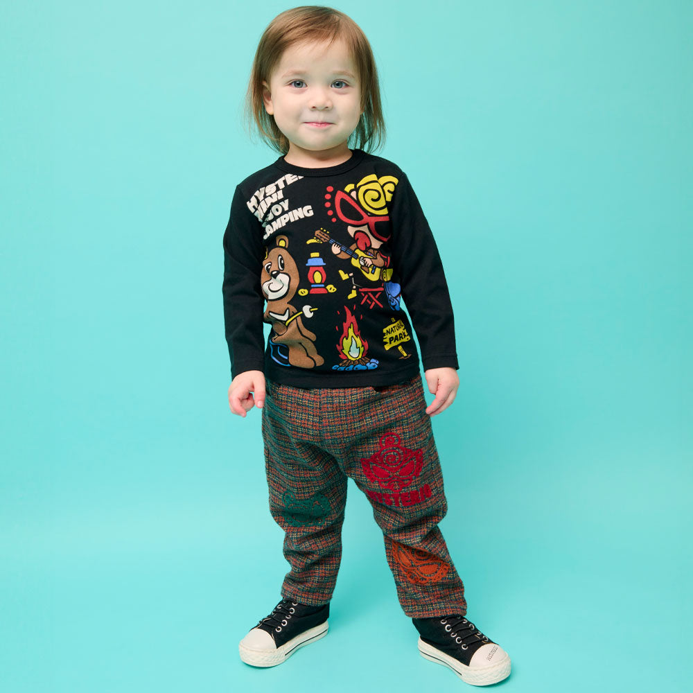 CAMP FIRE WITH MINI AND BEAR 長袖Tシャツ