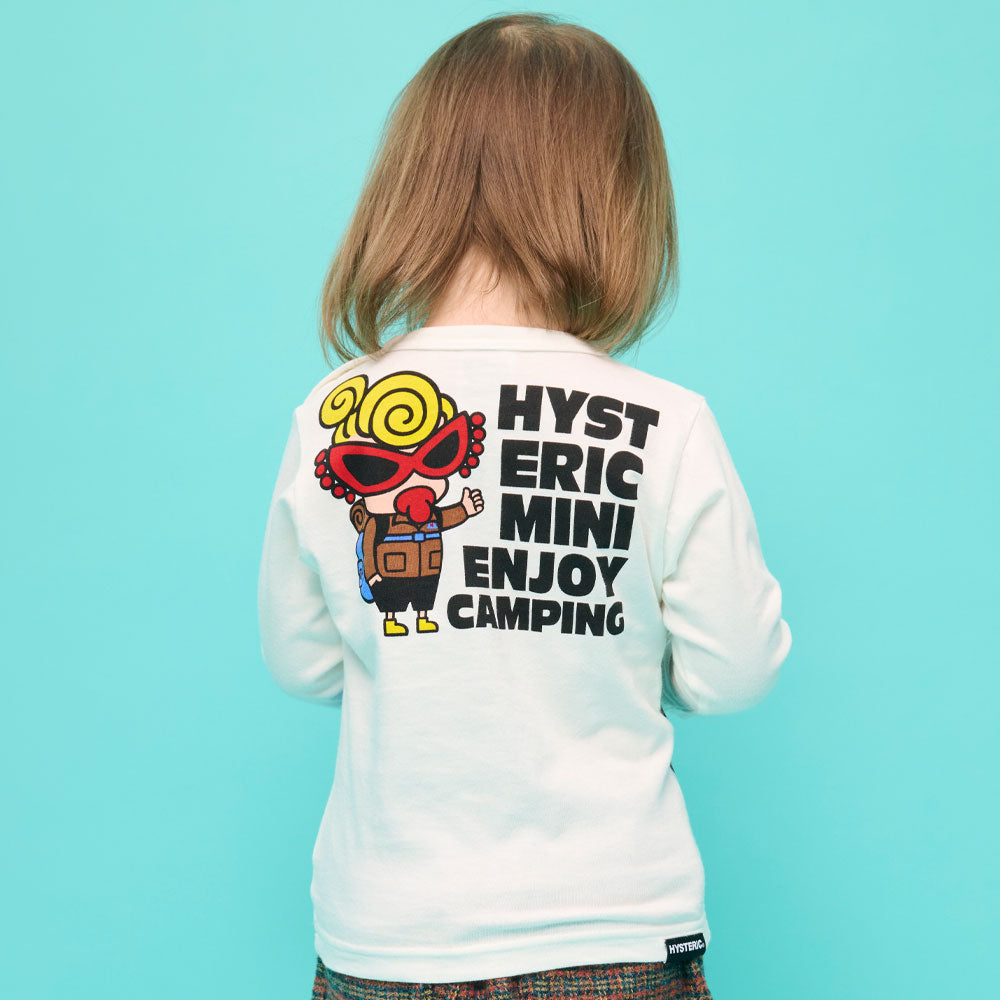 CAMP FIRE WITH MINI AND BEAR 長袖Tシャツ