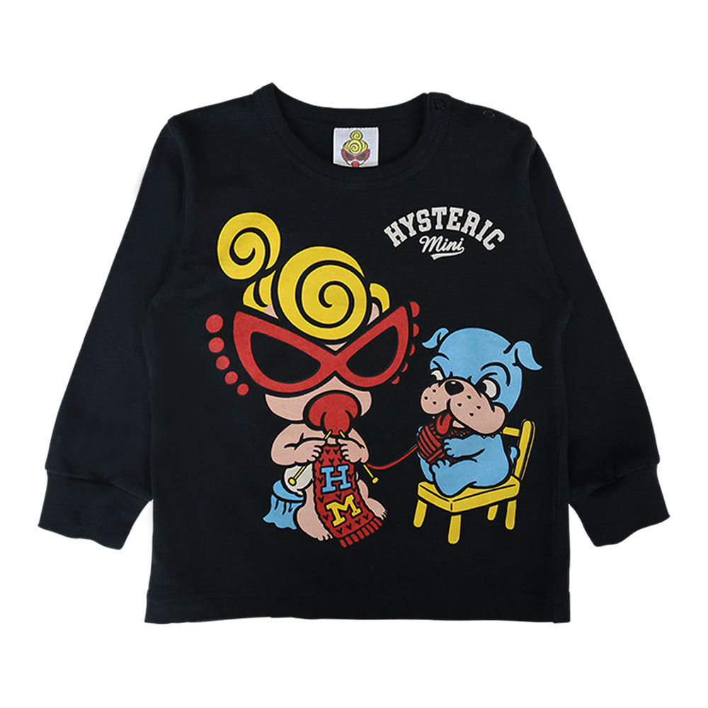 KNIT WITH MINI&BB 長袖Tシャツ