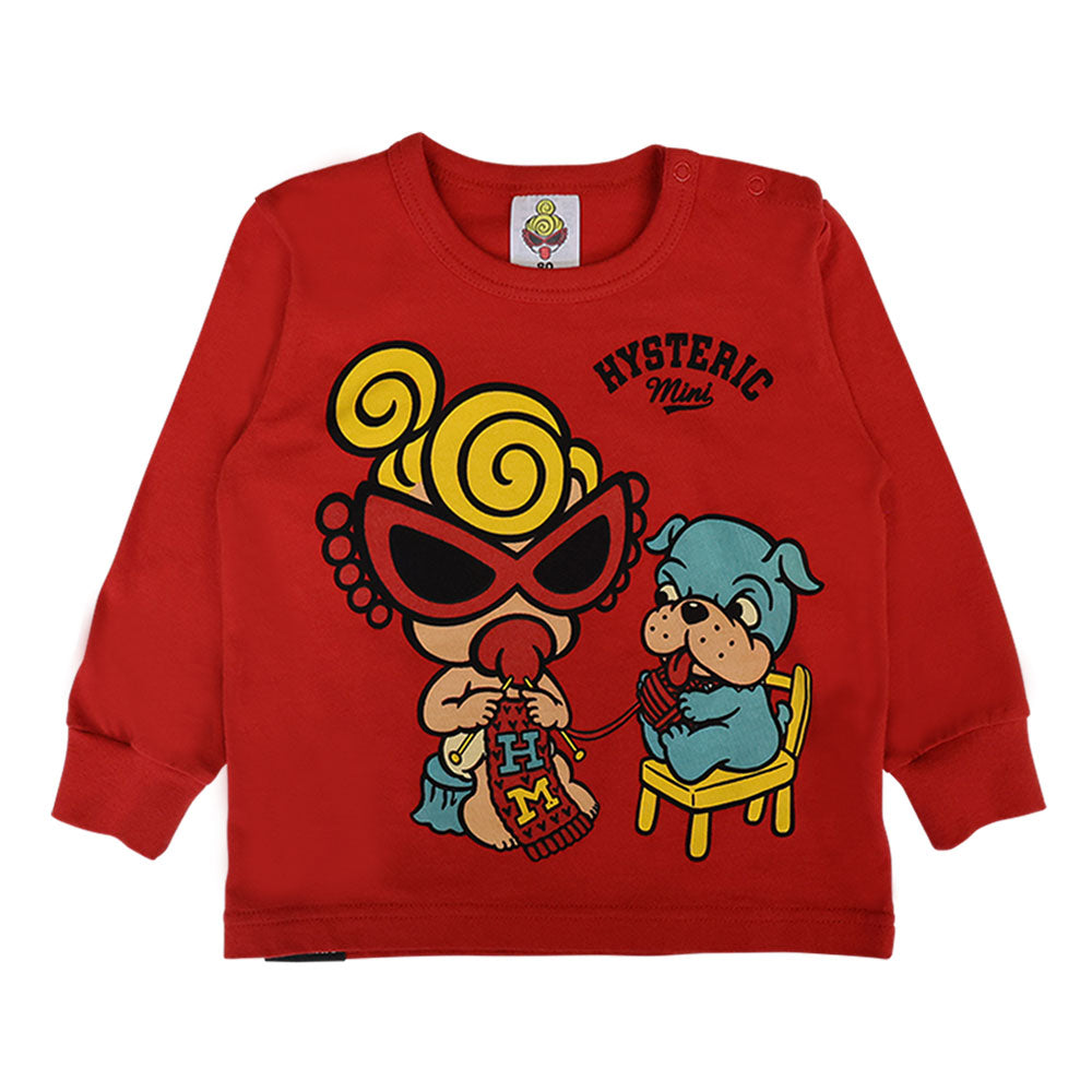KNIT WITH MINI&BB 長袖Tシャツ