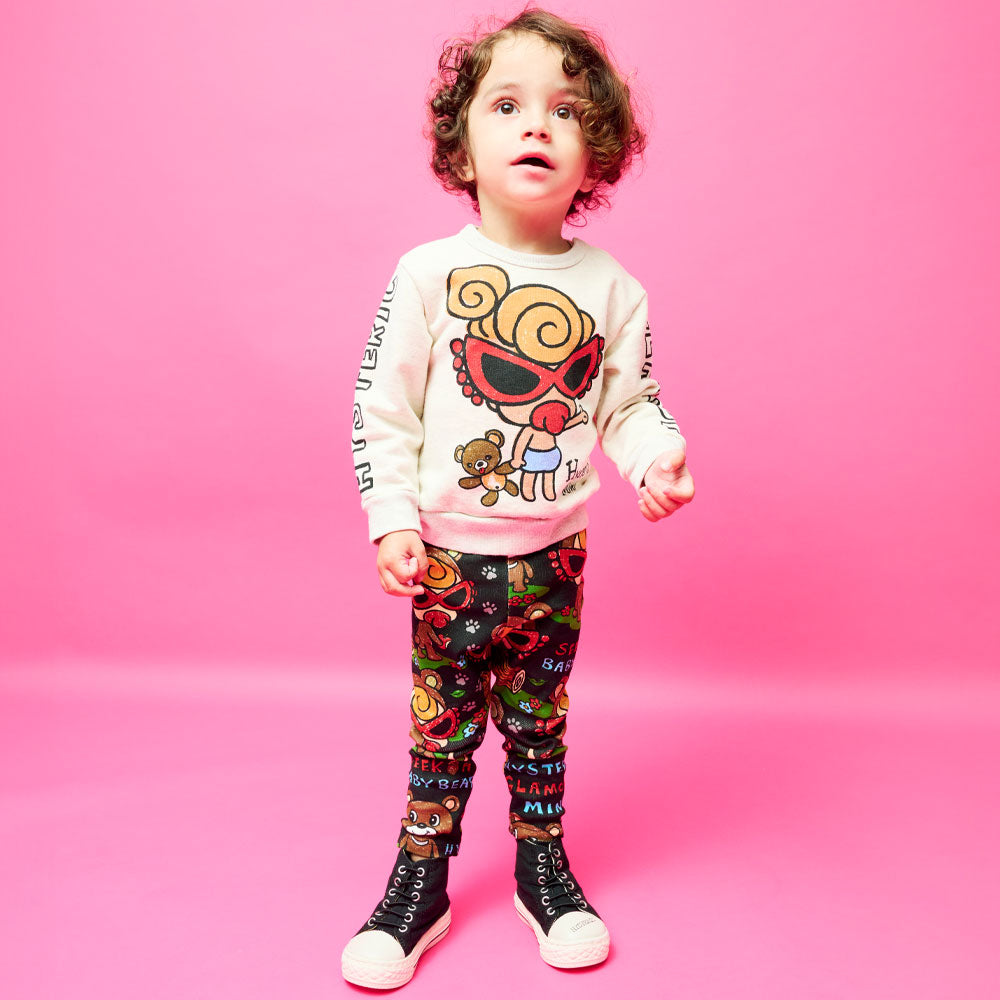 SELFISH BABY WITH BABY BEAR 裏毛トレーナー