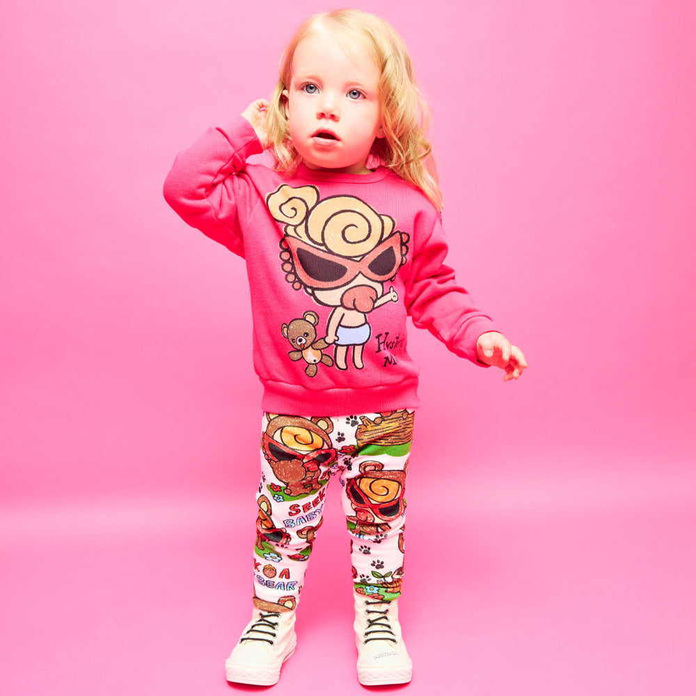 SELFISH BABY WITH BABY BEAR 裏毛トレーナー