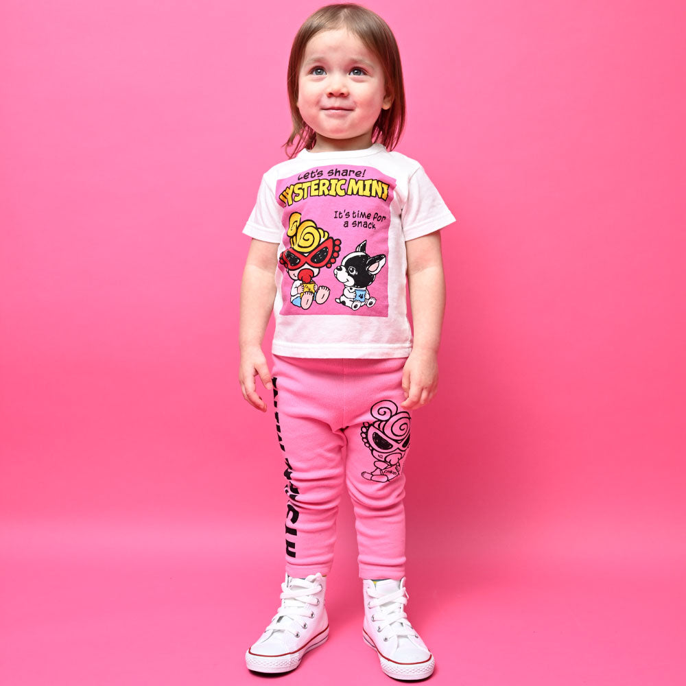 MY FIRST HYSTERICMINI&J SNACK TIME 10分丈レギンス