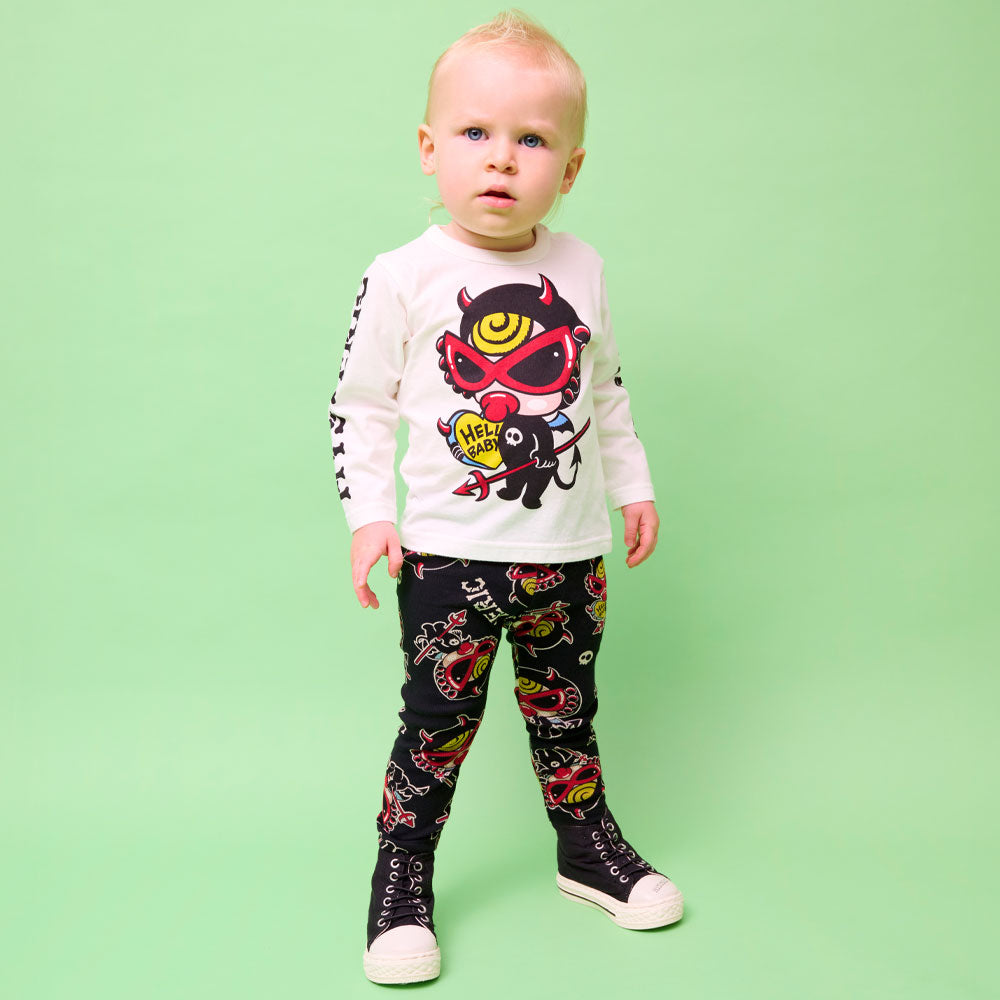 DEVILKIN総柄 10分丈レギンス