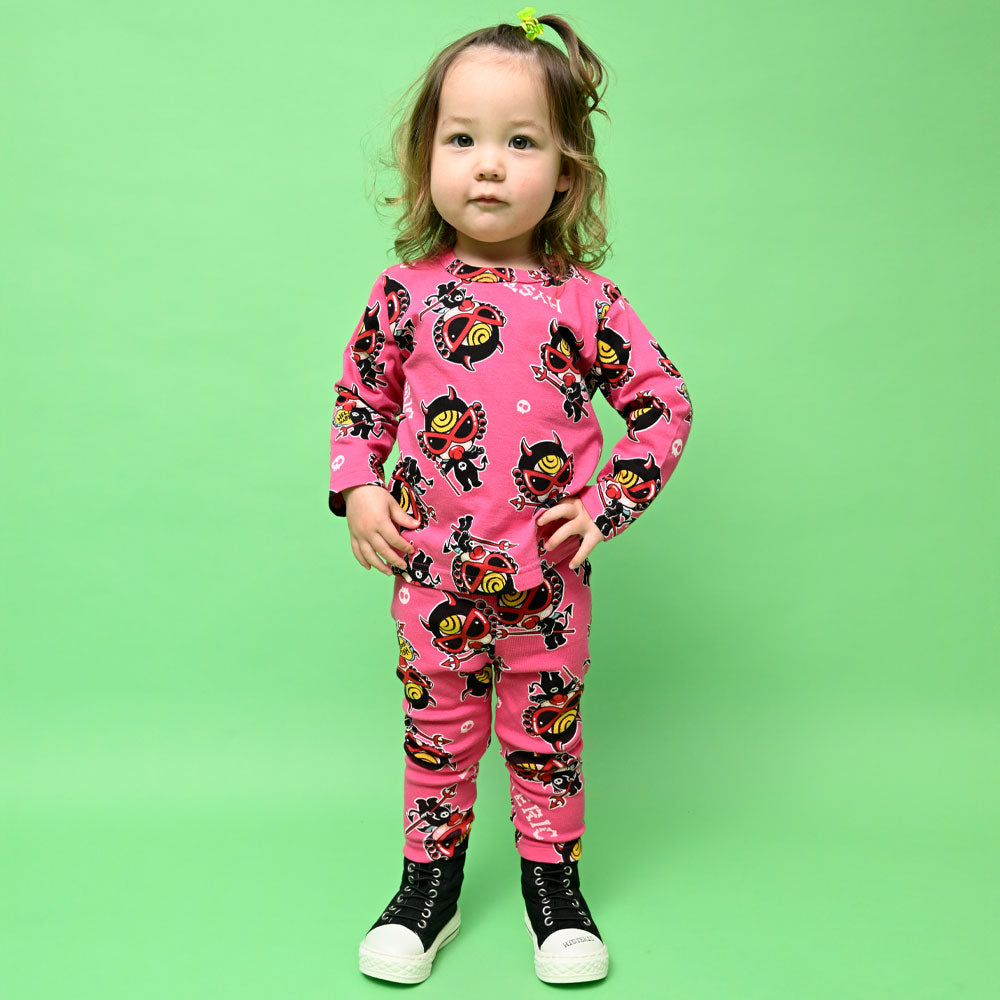 DEVILKIN総柄 10分丈レギンス