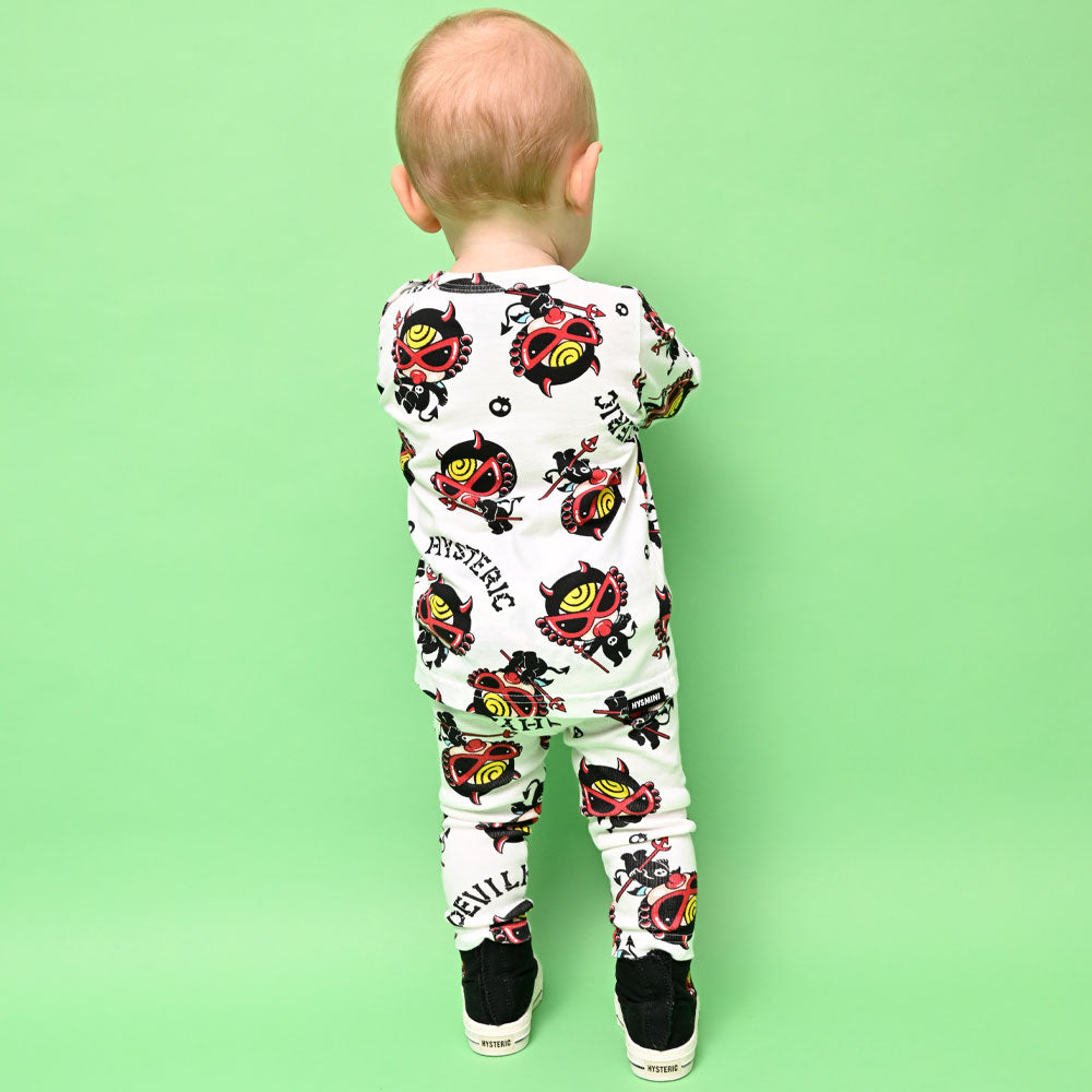 DEVILKIN総柄 10分丈レギンス