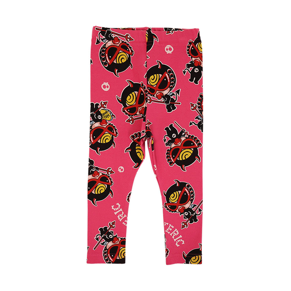 DEVILKIN総柄 10分丈レギンス