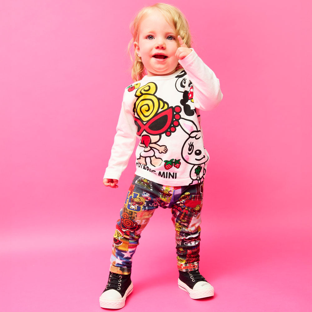 MESSY PATCHWORK総柄 Viscotex 10分丈レギンス