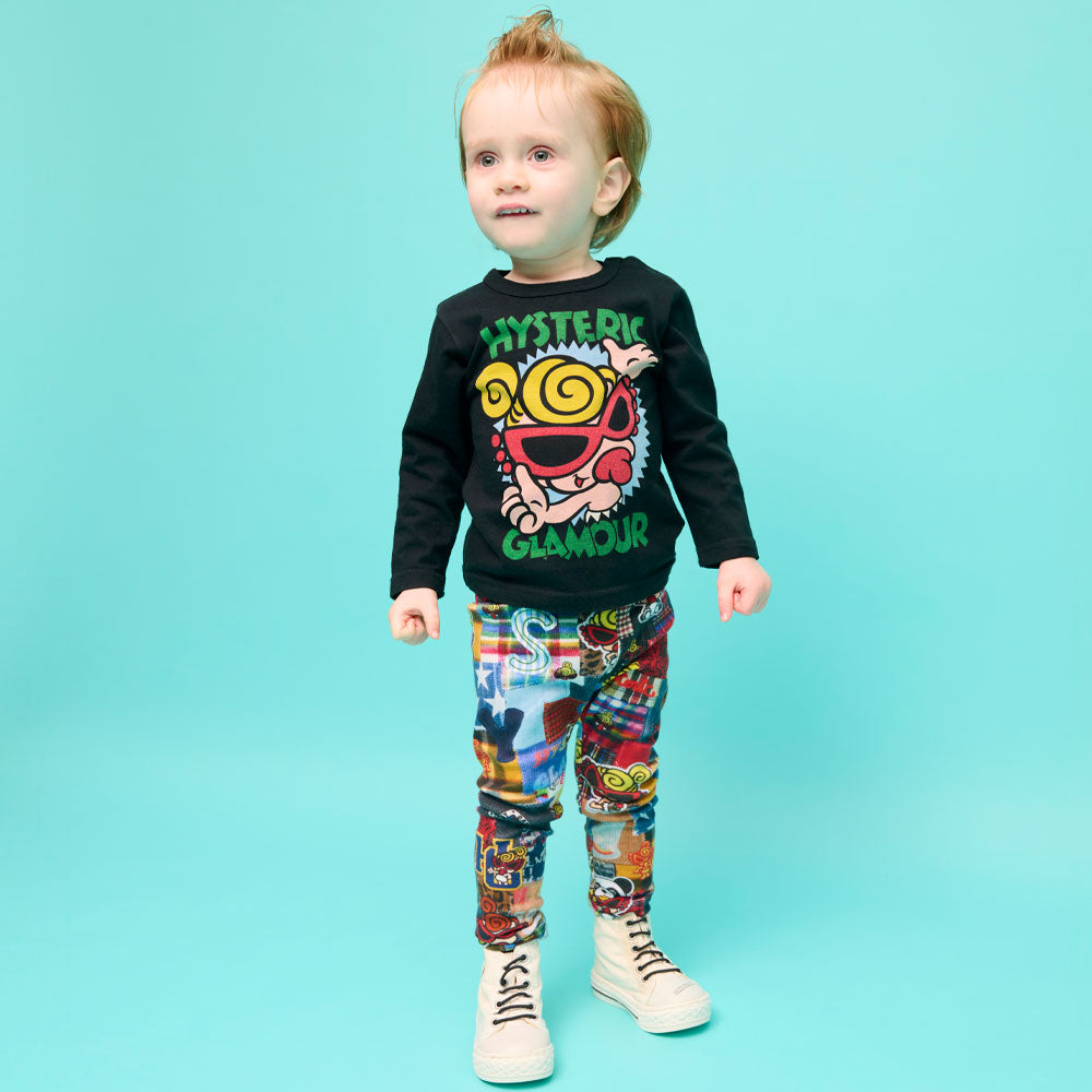 MESSY PATCHWORK総柄 Viscotex 10分丈レギンス