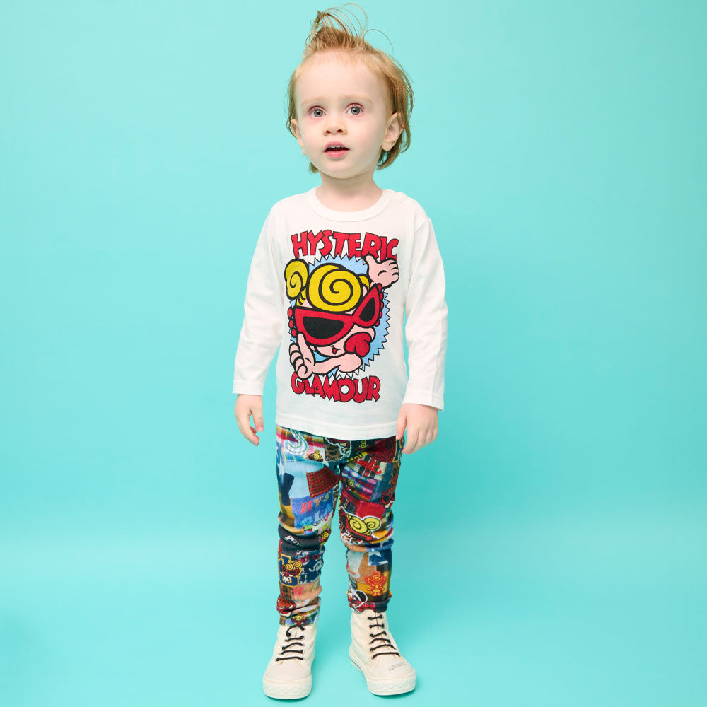 MESSY PATCHWORK総柄 Viscotex 10分丈レギンス