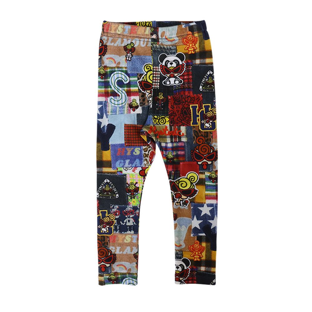 MESSY PATCHWORK総柄 Viscotex 10分丈レギンス