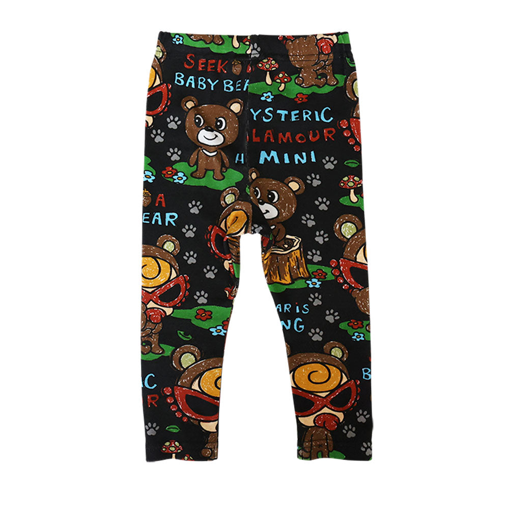 SEEK A BABY BEAR総柄 10分丈 レギンス