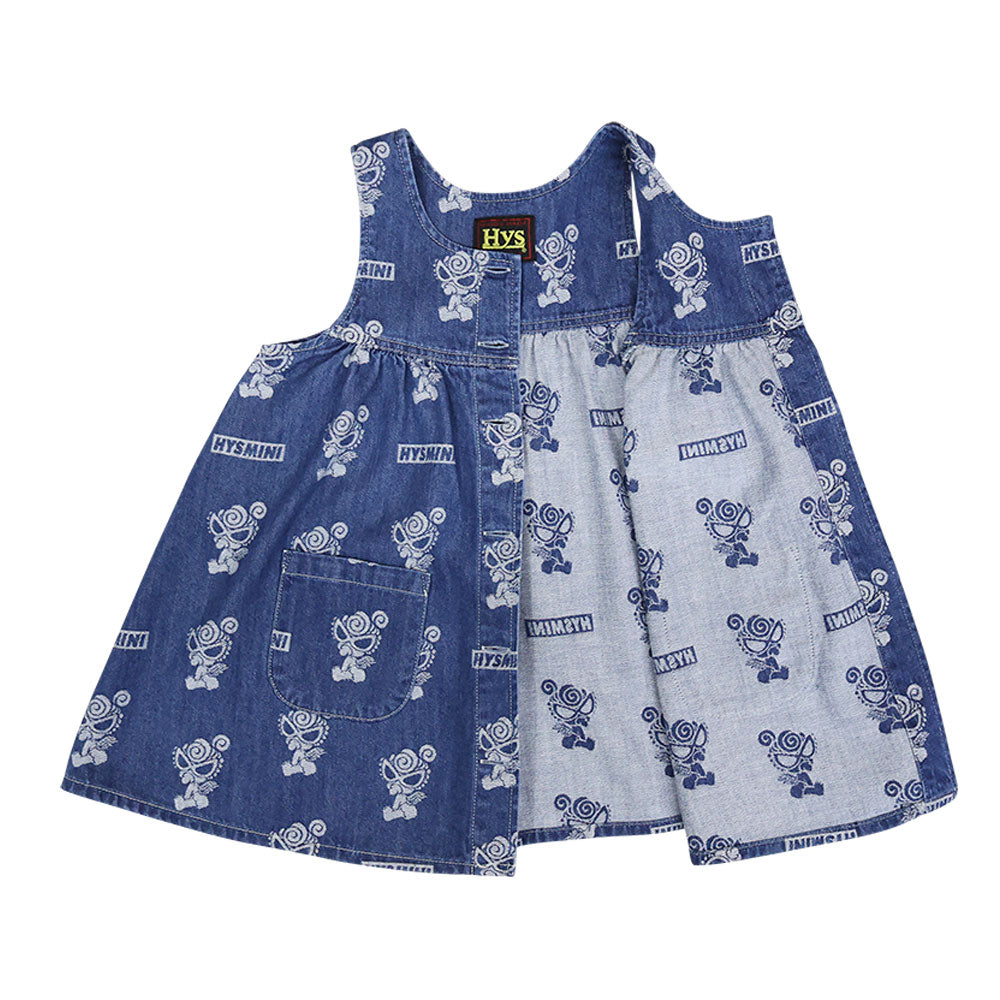 ANGEL MINIライトオンデニム ジャガード ワンピース