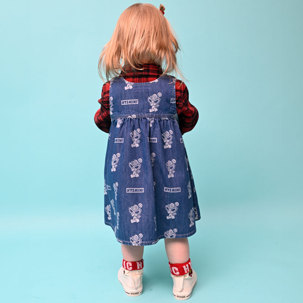 ANGEL MINIライトオンデニム ジャガード ワンピース