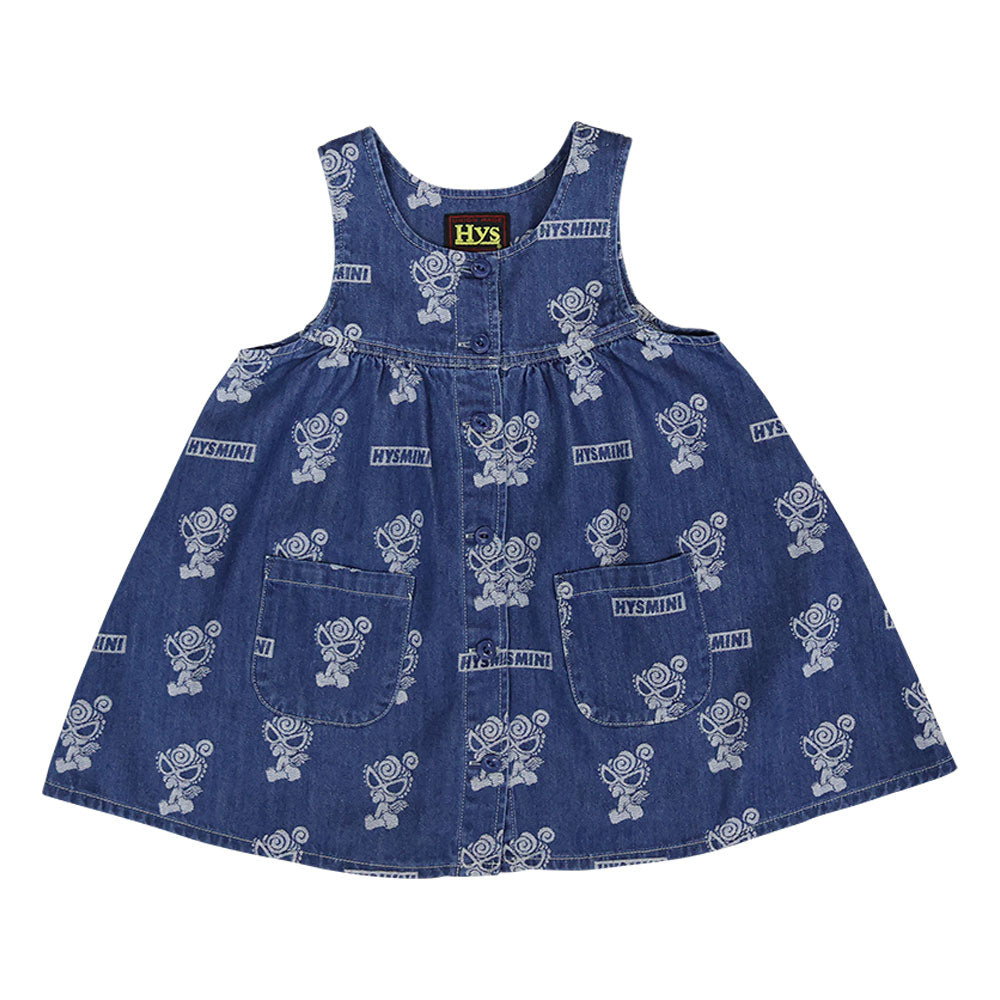 ANGEL MINIライトオンデニム ジャガード ワンピース